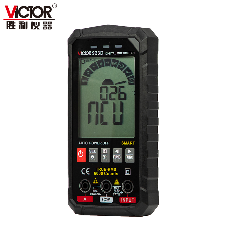 VICTOR 923D/923E大屏轻薄自动识别万用表