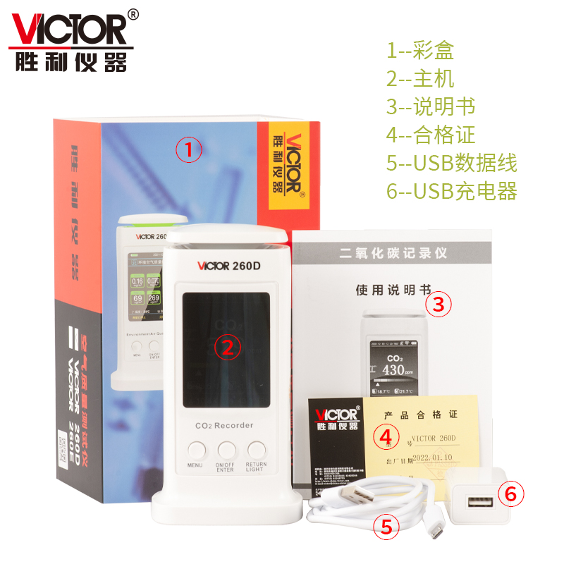 VICTOR 260D二氧化碳记录仪