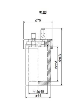 支持气体置换的便携式真空样品箱 圆柱形